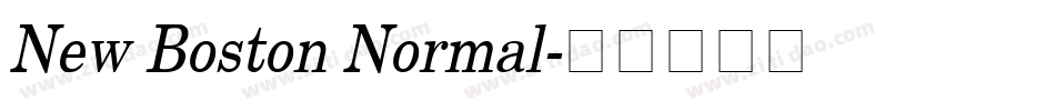 New Boston Normal字体转换